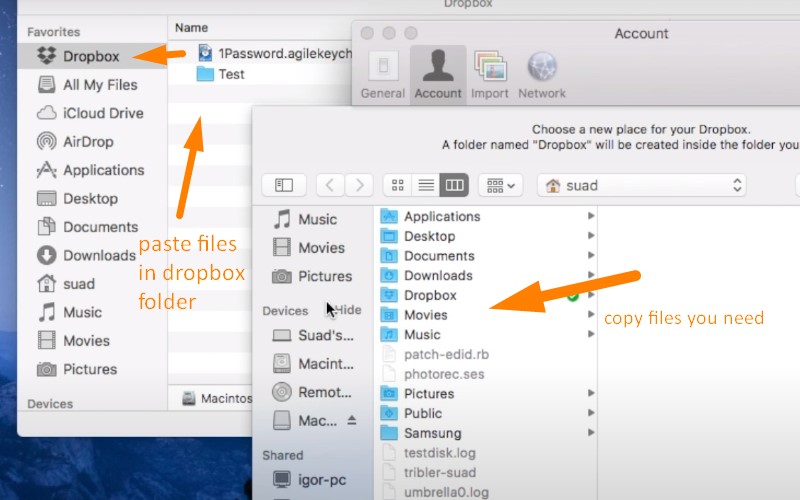 How to backup Mac to Dropbox